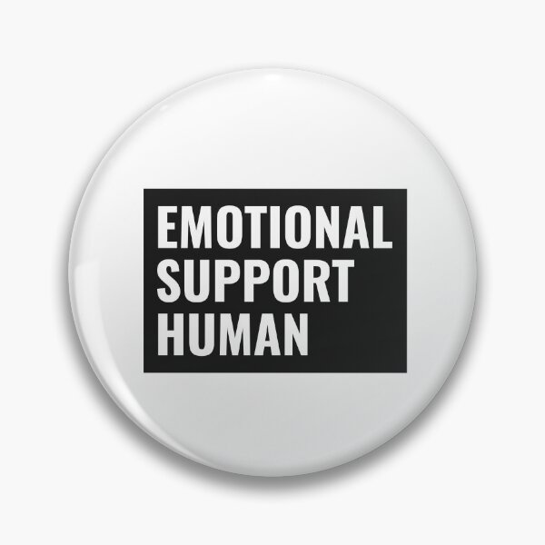 Item preview, Emotional Support Human Text Black designed and sold by jacks-tees.