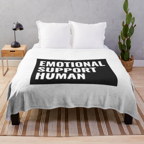Item preview, Emotional Support Human Text Black designed and sold by jacks-tees.
