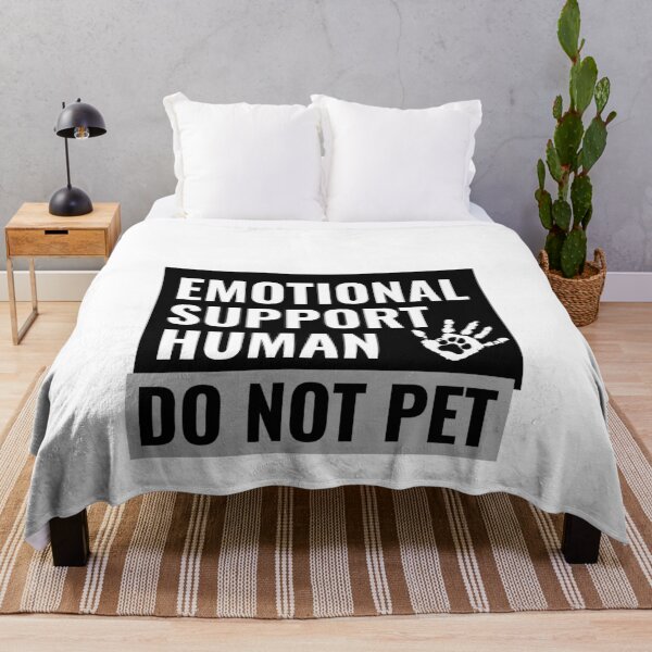 Item preview, Emotional Support Human Do Not Pet Hand designed and sold by jacks-tees.