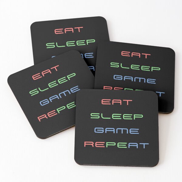 Item preview, Eat Sleep Game Repeat designed and sold by vibrantyy.