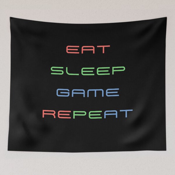 Item preview, Eat Sleep Game Repeat designed and sold by vibrantyy.