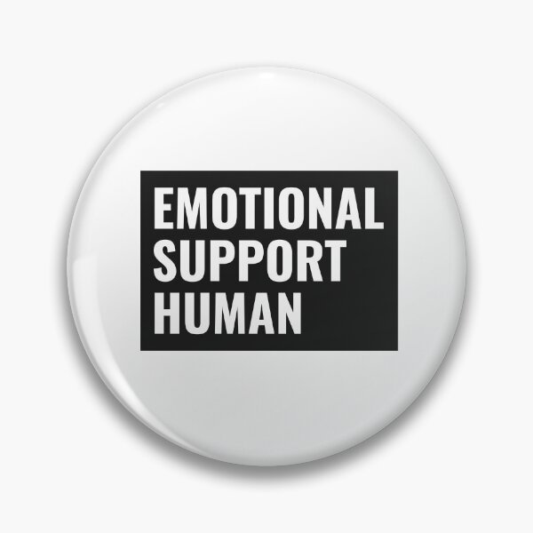 Item preview, Emotional Support Human White Text designed and sold by jacks-tees.