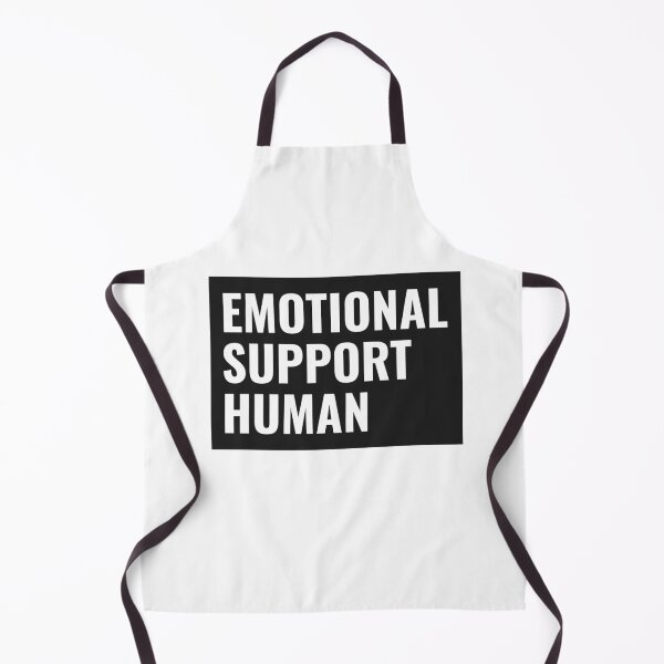 Item preview, Emotional Support Human White Text designed and sold by jacks-tees.