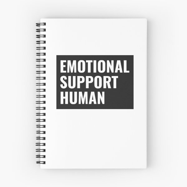 Item preview, Emotional Support Human White Text designed and sold by jacks-tees.