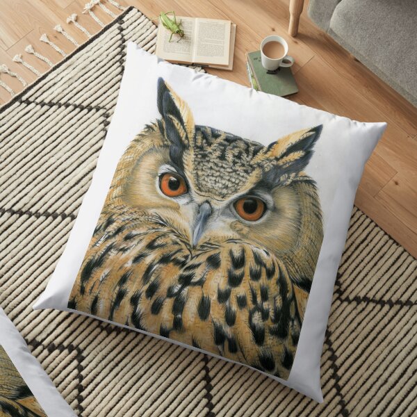 Eagle Owl Floor Pillow