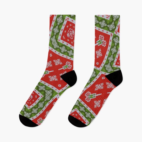 Item preview, Ugly Christmas Sweater Holly Red designed and sold by hyproinc.