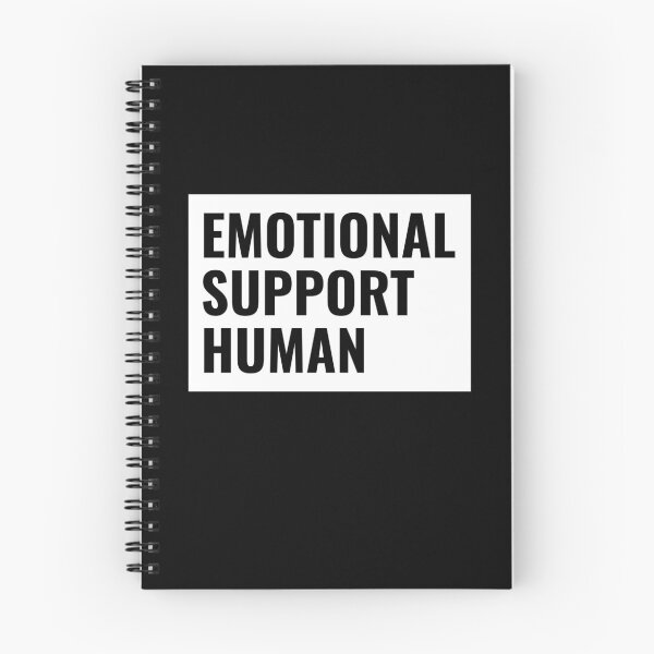 Item preview, Emotional Support Human Black Text designed and sold by jacks-tees.