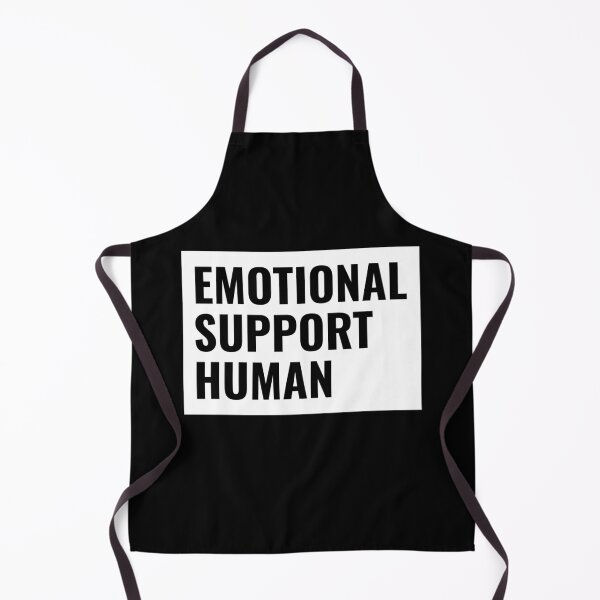 Item preview, Emotional Support Human Black Text designed and sold by jacks-tees.