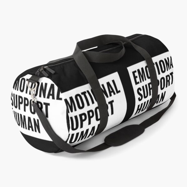 Item preview, Emotional Support Human Black Text designed and sold by jacks-tees.