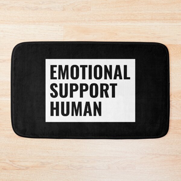 Item preview, Emotional Support Human Black Text designed and sold by jacks-tees.