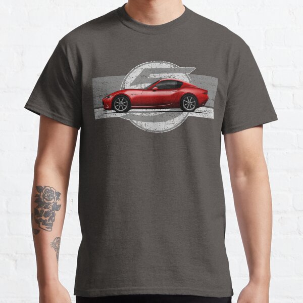 Item preview, My drawing of the iconic red RF Japanese roadster sports car with background 5 designed and sold by designjaag.