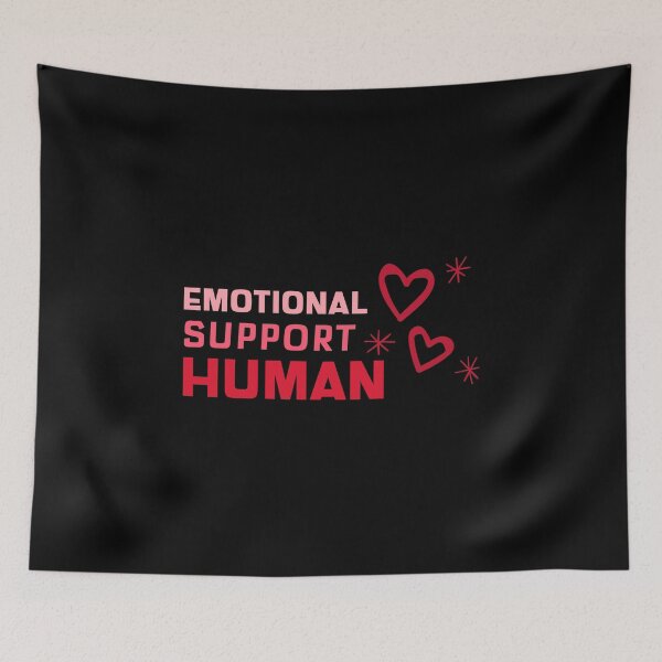 Item preview, Emotional Support Human Hearts Red designed and sold by jacks-tees.