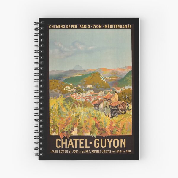 Item preview, Chatel Guyon retro poster designed and sold by CorasPosters.
