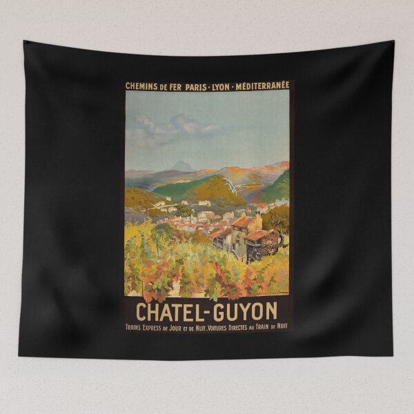 Item preview, Chatel Guyon retro poster designed and sold by CorasPosters.