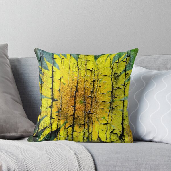 Item preview, Pretty Sunflower Wood Burnt Print designed and sold by Mary Riley.