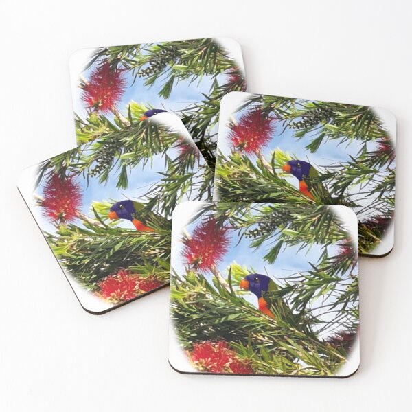 Item preview, Australian Rainbow Lorikeet in Bottlebrush  designed and sold by Lois-jessop.