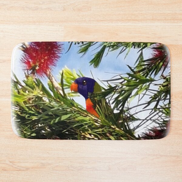 Item preview, Australian Rainbow Lorikeet in Bottlebrush  designed and sold by Lois-jessop.
