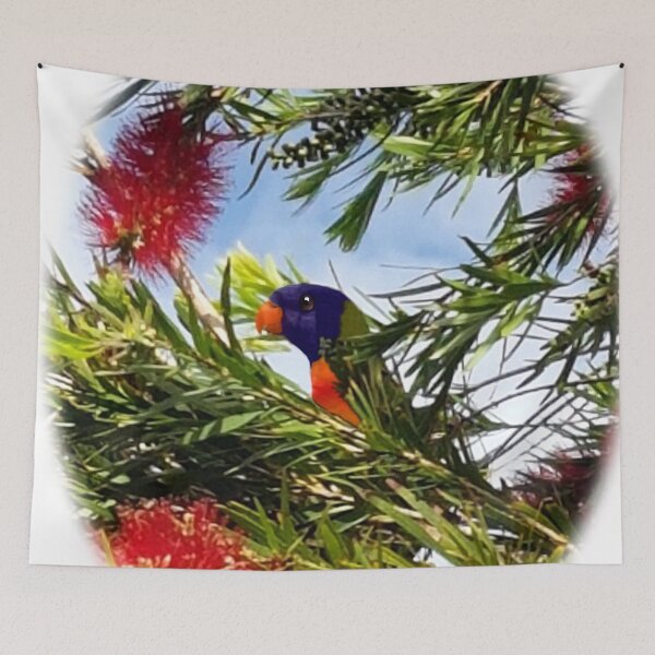 Item preview, Australian Rainbow Lorikeet in Bottlebrush  designed and sold by Lois-jessop.