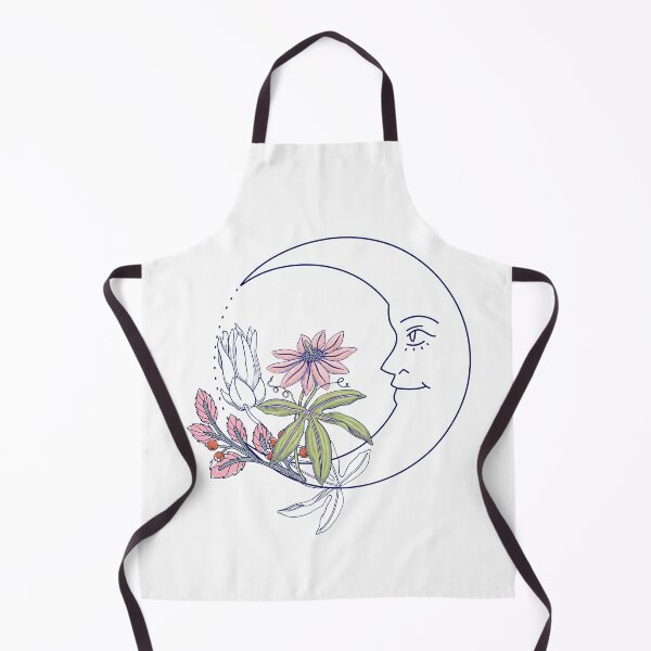 Item preview, MoonFlower Face Pink Blue designed and sold by BohoMoon.