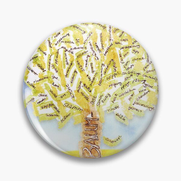 Item preview, german words tree designed and sold by wunderfamily.