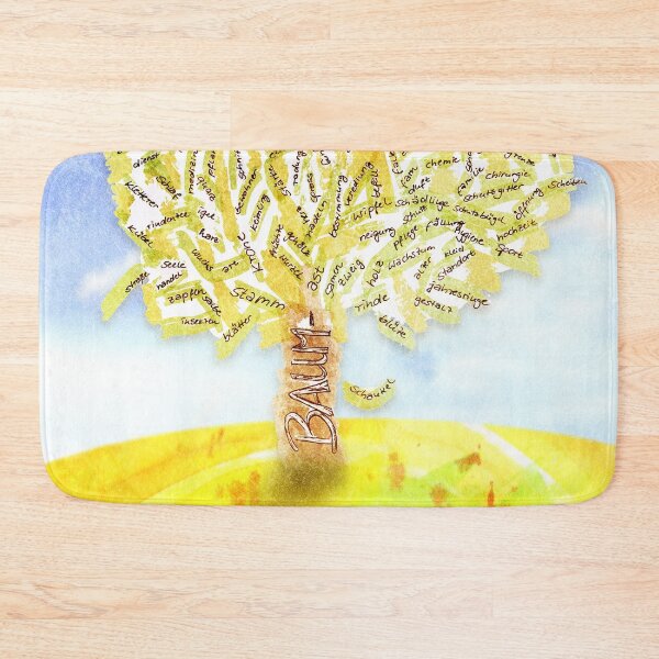 Item preview, german words tree designed and sold by wunderfamily.