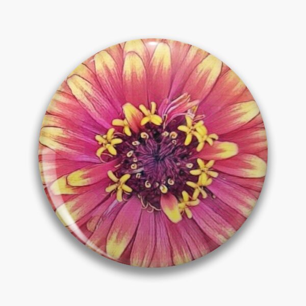 Item preview, Zinnia elegans Flower bloom designed and sold by kimcrunner.