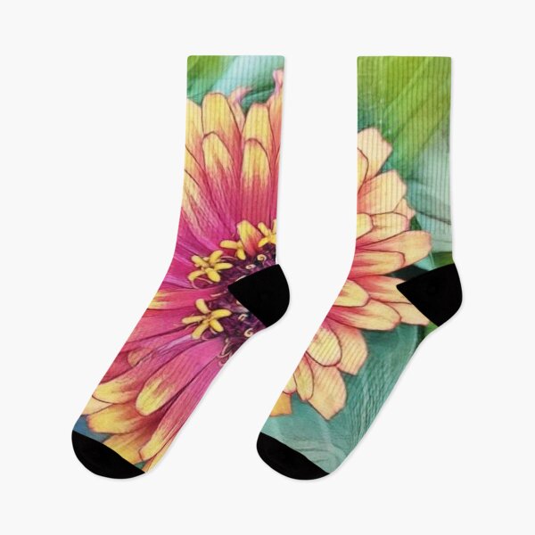 Item preview, Zinnia elegans Flower bloom designed and sold by kimcrunner.