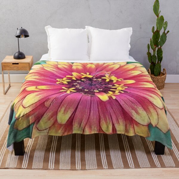 Item preview, Zinnia elegans Flower bloom designed and sold by kimcrunner.