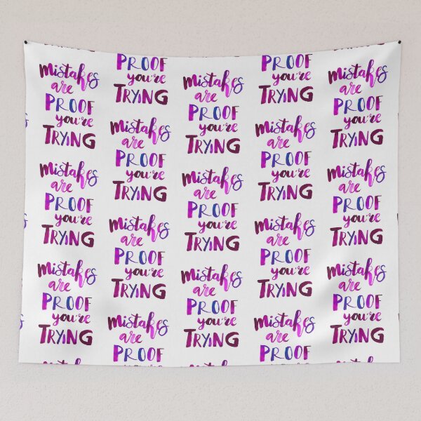 Item preview, Mistakes are proof you're trying designed and sold by JolineCreations.