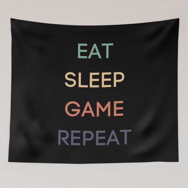 Item preview, Eat Sleep Game Repeat designed and sold by vibrantyy.