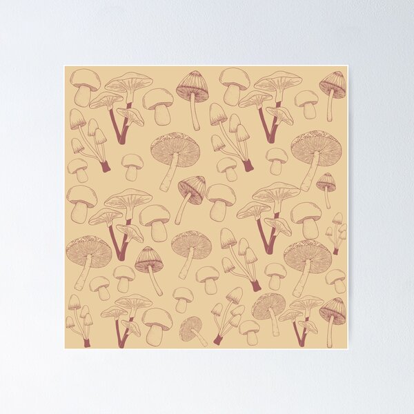 Item preview, Brownish Mushrooms  designed and sold by pumpqin.