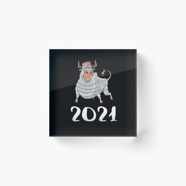 Item preview, Funny Grey Ox With A Flower New Year 2021 Chinese Zodiac Animal Ox Cool Gift designed and sold by FunnySunny T-Shirts.
