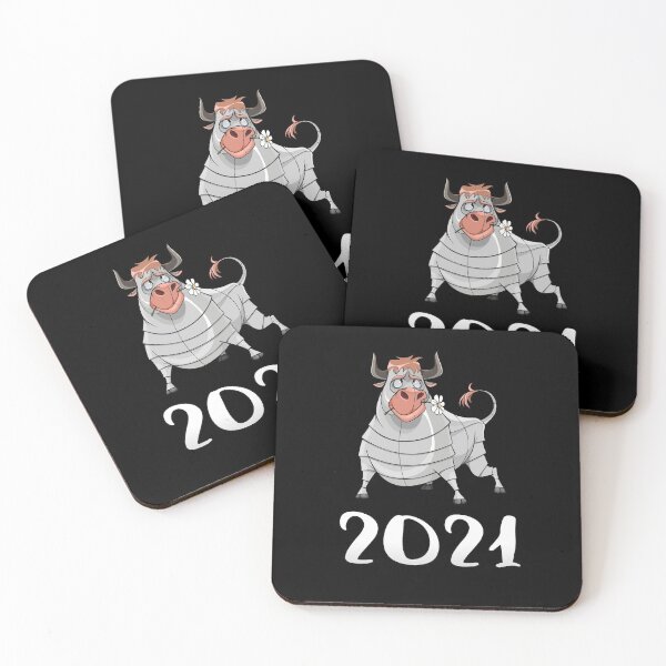 Item preview, Funny Grey Ox With A Flower New Year 2021 Chinese Zodiac Animal Ox Cool Gift designed and sold by FunnySunny T-Shirts.