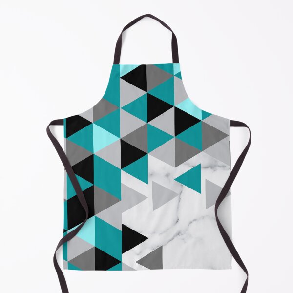 Artikelvorschau, Preppy Minimalist White Marble Black Blue Teal Geometrisch entworfen und verkauft von IamTrending.