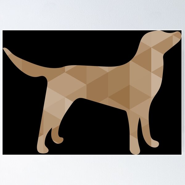 Item preview, Golden retriever poly art designed and sold by OkeyDoggie.