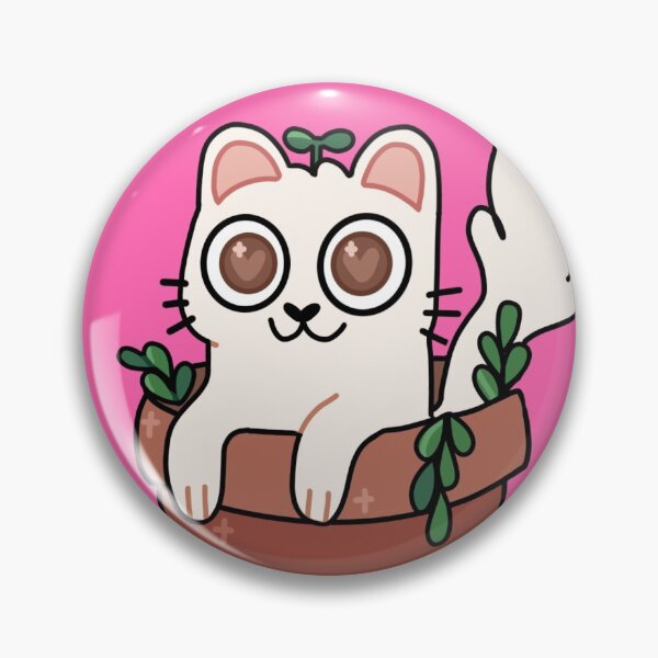 Item preview,  cute kitten in plant pot designed and sold by phoebescribble.