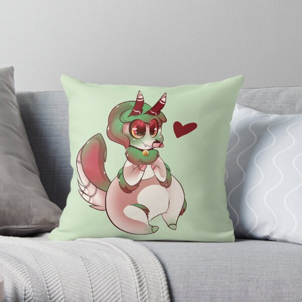 ❣Fat Dino❣ Throw Pillow