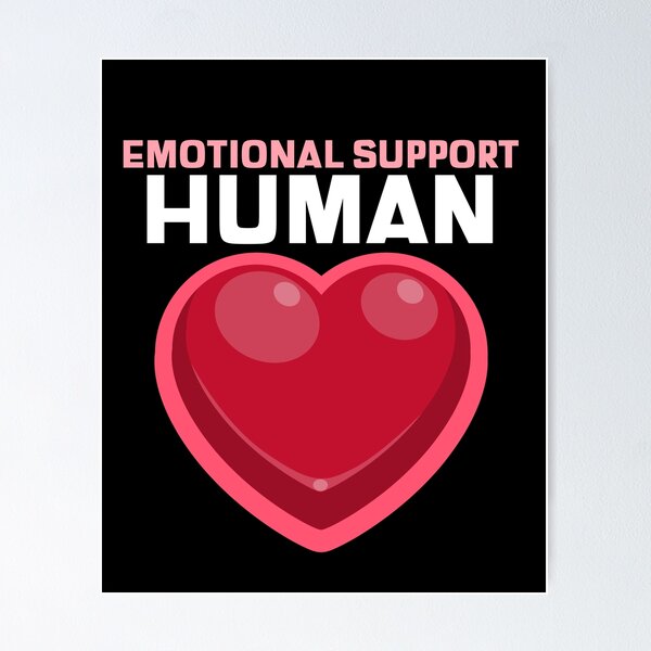 Item preview, Emotional Support Human Heart designed and sold by jacks-tees.