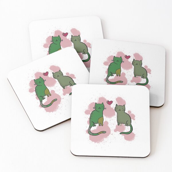Item preview, Two Undead Kitties designed and sold by teaandcraft.