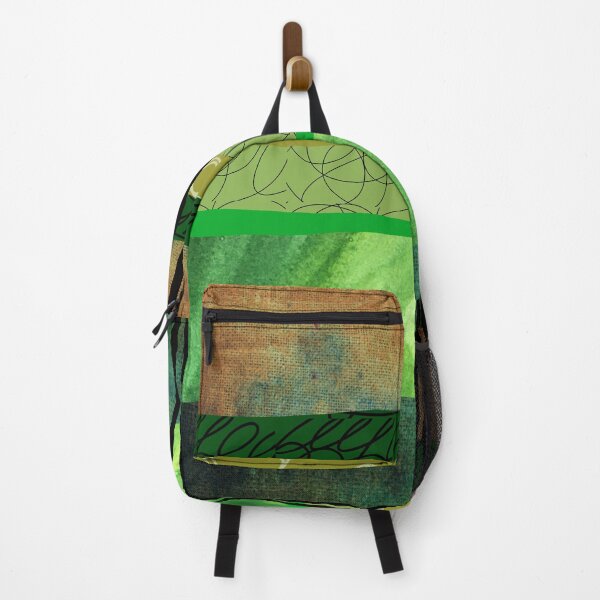 Item preview, Modern Organic Green Abstract Collage Art designed and sold by NancyMerkle.
