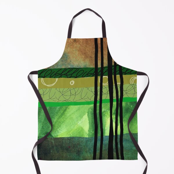 Item preview, Modern Organic Green Abstract Collage Art designed and sold by NancyMerkle.
