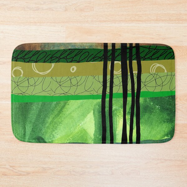 Item preview, Modern Organic Green Abstract Collage Art designed and sold by NancyMerkle.