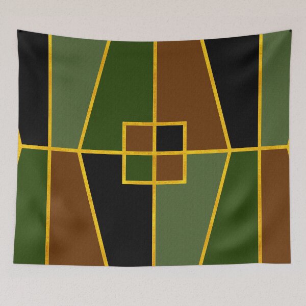 Item preview, Color Block_Copse Green Gold designed and sold by miavaldez.
