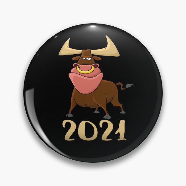 Item preview, Funny Horned Ox With Nose Ring New Year 2021 Chinese Zodiac Animal Ox Cool Xmas Gift designed and sold by FunnySunny T-Shirts.