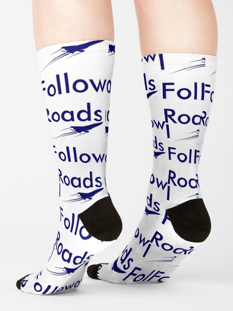 Alternate view of Model 26 - I Follow Roads Socks