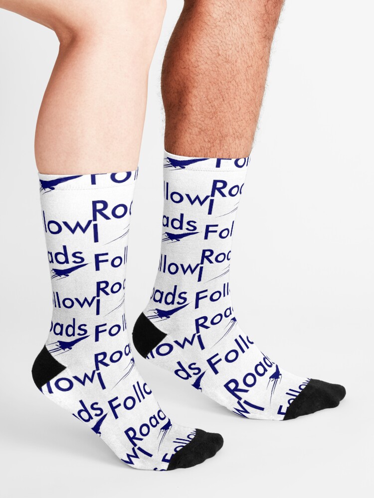 Alternate view of Model 26 - I Follow Roads Socks