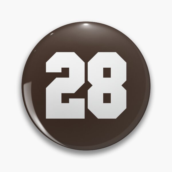 Item preview, 28 Number Cleveland Sports Twenty-Eight Brown Jersey designed and sold by HelloFromAja.