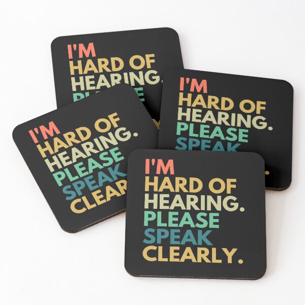 Item preview, I am Hard of Hearing Please Speak Clearly Purple Retro designed and sold by TeeZazzle.