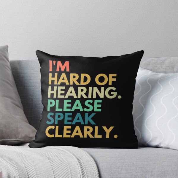 Item preview, I am Hard of Hearing Please Speak Clearly Purple Retro designed and sold by TeeZazzle.