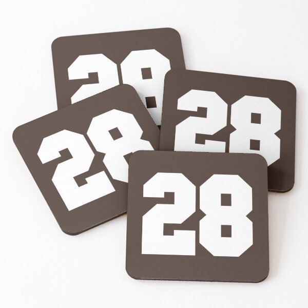 Item preview, 28 Number Cleveland Sports Twenty-Eight Brown Jersey designed and sold by HelloFromAja.